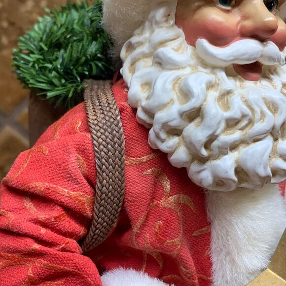 Vtg 1999 Clothtique Possible Dreams "2000" Musical New Year Santa with Tags Y2K - Picture 7 of 16